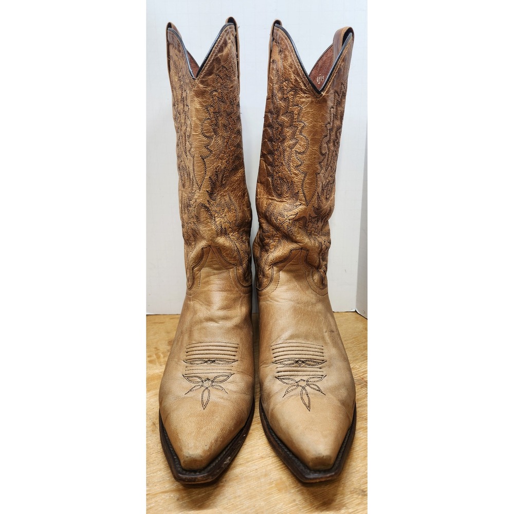Dan Post Womens Tan Leather Western Cowboy Boots DP3463 Size 9 M